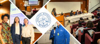 A collage of five pictures with the Trainee Associate Member Program logo in the middle surrounded by various images of HICCC events